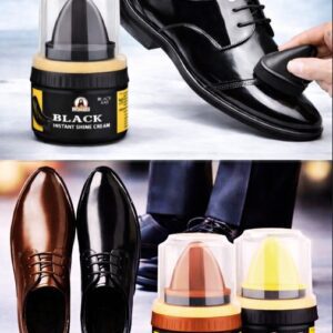 Instant shoe polish